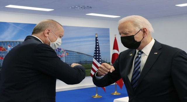 Cumhurbaşkanı Erdoğan’ın ABD Başkanı Biden ile görüşmesi başladı