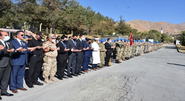 Irak’ın kuzeyinde şehit olan Uzman Çavuş Solak için Hakkari’de tören düzenlendi