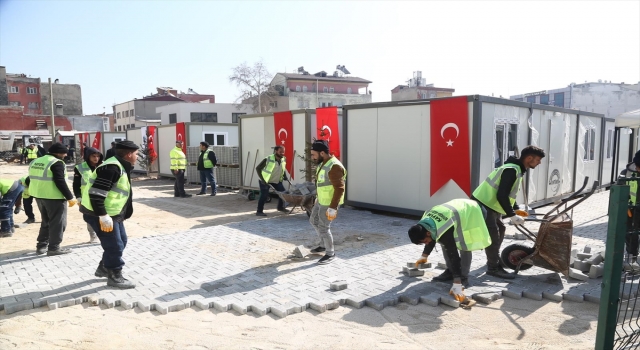 Elbistan’daki ”konteyner çarşı”nın kurulumu yüzde 90 tamamlandı