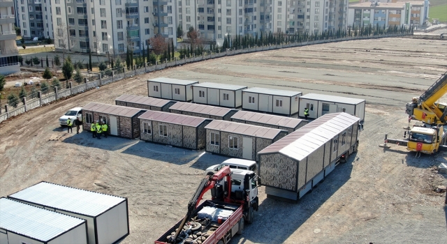 Sakarya Büyükşehir Belediyesi, Adıyaman’da konteyner kent çalışmalarını sürdürüyor