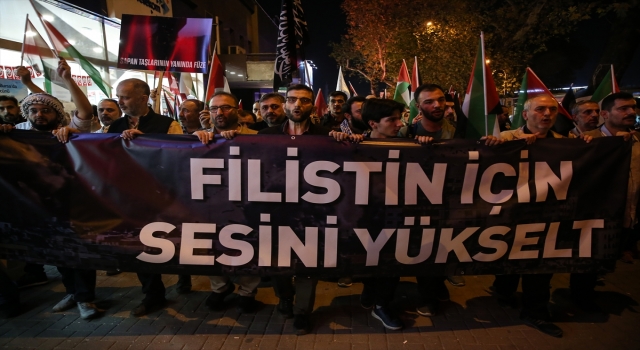 İsrail’in Gazze’ye saldırıları Bursa’da protesto edildi