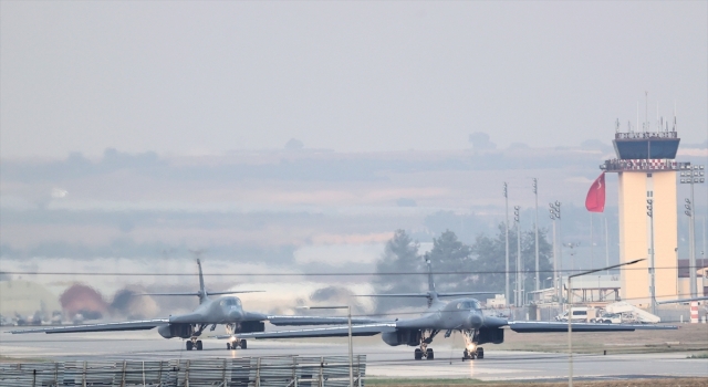 Amerikan B1B Lancers uçakları eğitim görevi için İncirlik Hava Üssü’ne geldi 