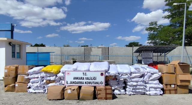 Ankara’da 5,5 ton kaçak tütün ele geçirildi