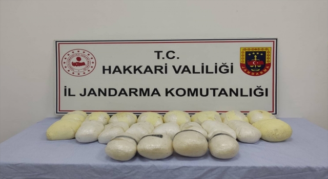 Hakkari’de 23 kilo 350 gram uyuşturucu ele geçirildi