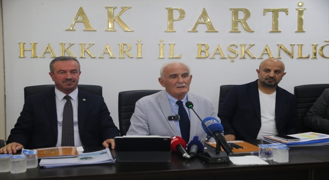 AK Parti Genel Başkan Yardımcısı Yılmaz, Hakkari’de konuştu: