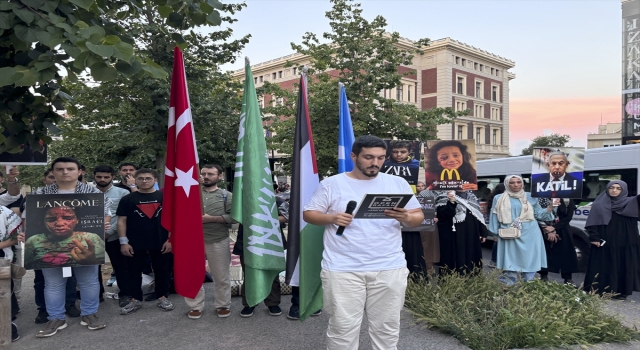 Almanya’nın İsrail’e silah desteği İstanbul’da protesto edildi