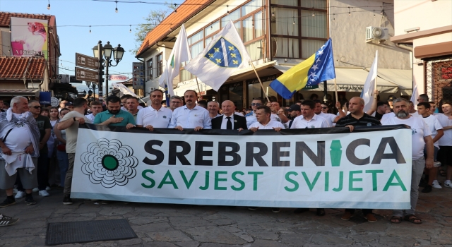 Kuzey Makedonya’da Srebrenitsa soykırımı kurbanları anıldı