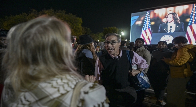 Washington’da seçim mitingi düzenleyen Harris’e Gazze protestosu