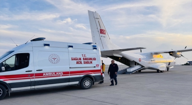 Mardin’de ambulans uçak 6 aylık Delal bebek için havalandı