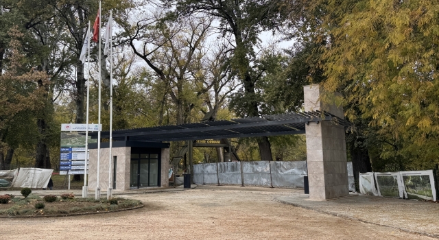 Edirne Söğütlük Millet Bahçesi’ndeki çalışmalar tamamlanmak üzere