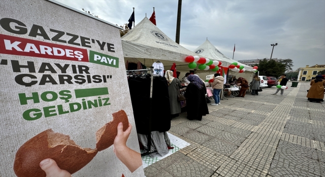 Samsun’da Gazze’ye destek için ”Hayır Çarşısı” açıldı