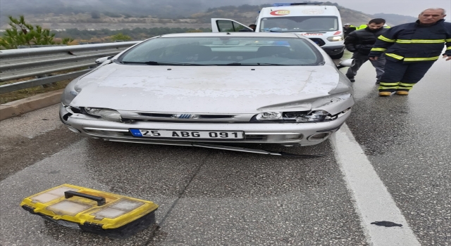 Tokat’ta cip ile otomobilin çarpıştığı kazada 2 kişi yaralandı